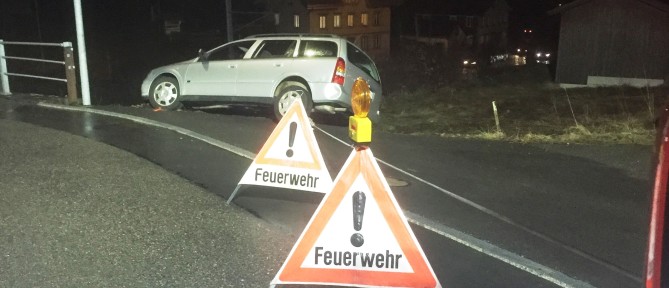 Fahrzeugsicherung nach Verkehrsunfall