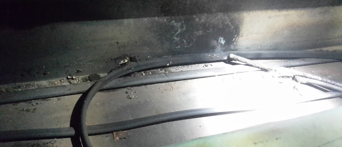 Kabelbrand Dachrinnenheizung
