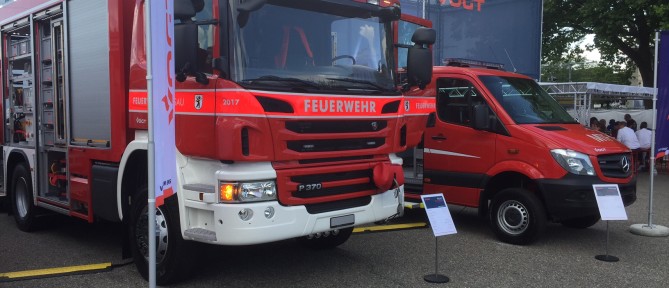 Rüstwagen an der Suisse-Public in Bern