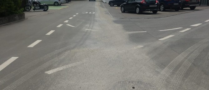 Strassenverschmutzung durch Diesel